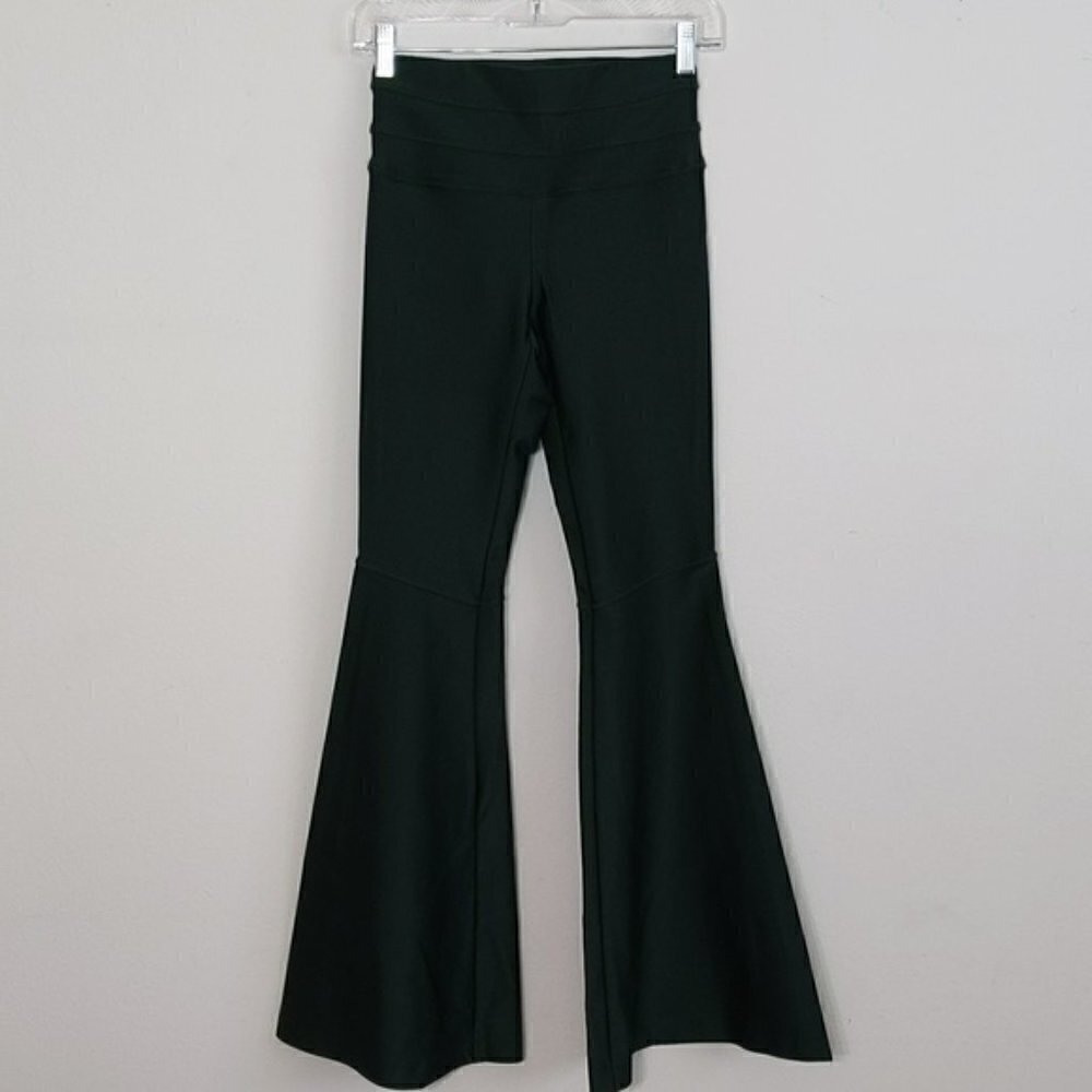 Morina Green Flare Leggings Pants